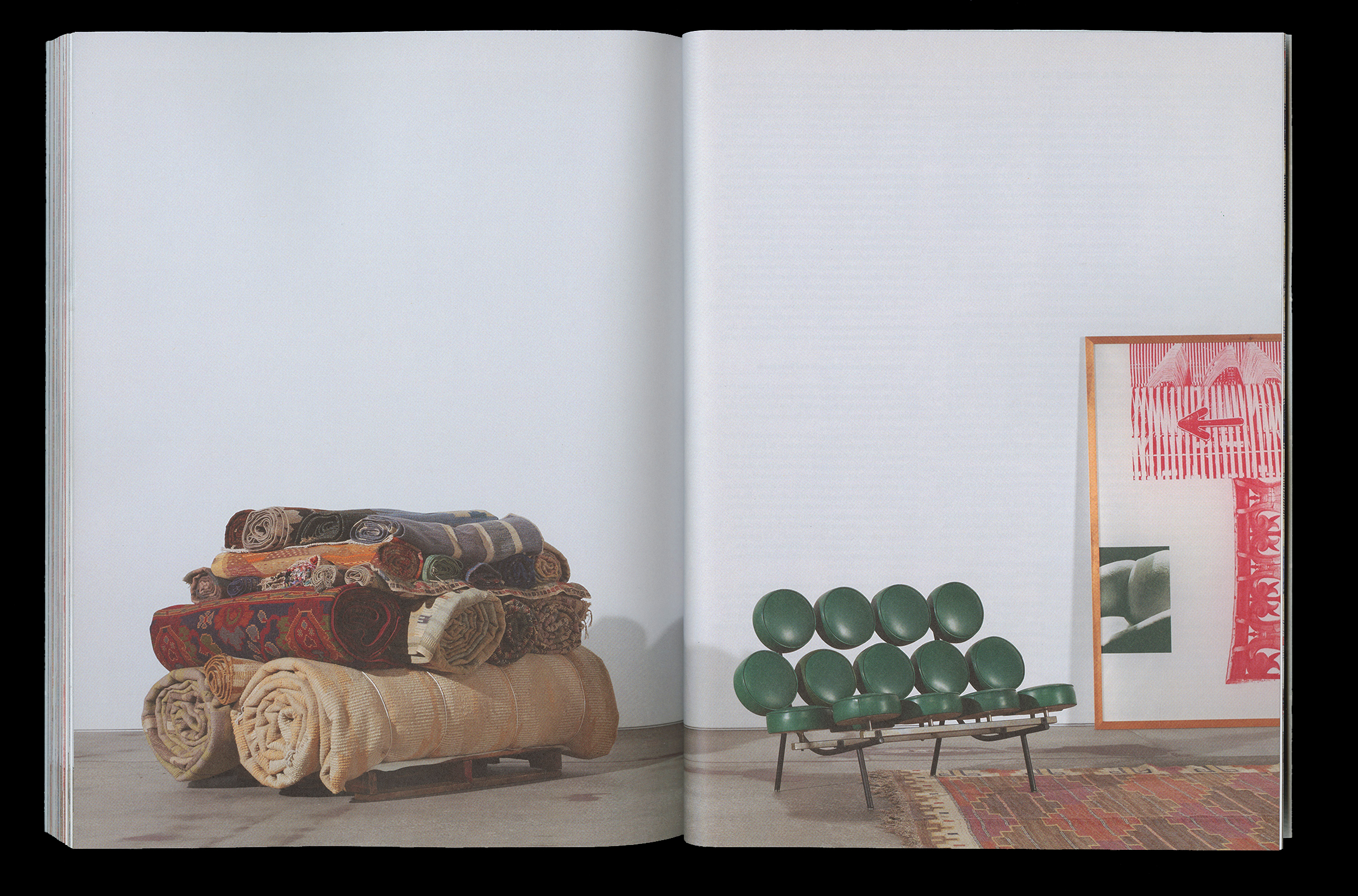 Interior spread and photo direction, 20th Century Carpets